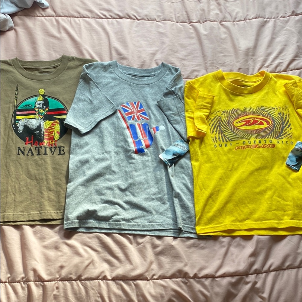 Green and Gray Short Sleeve Tees Casual Comfort